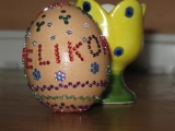 velikonoční vejce s kamínky