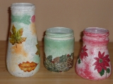 decoupage - vázy