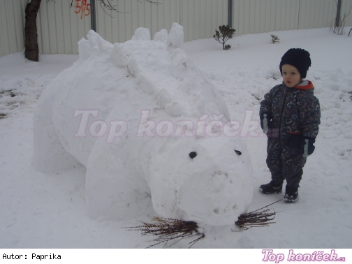 sněhový dinopark
