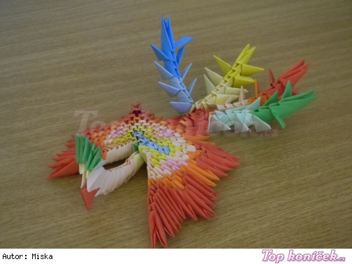 3D Origami fénix